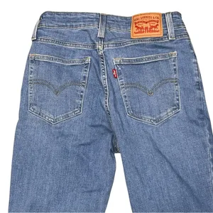 Levi’s 726 Distressed Flare Leg Denim Blue Jeans Pants size 27 thumbnail 6