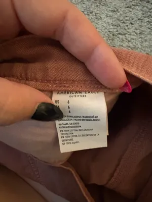Red American Eagle Denim Shorts thumbnail 4