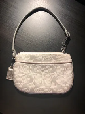 Coach White And Silver Wristlet thumbnail 1