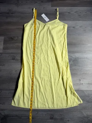 Urban Outfitters Yellow Midi Slip Dress NEW Large Adjustable Summer thumbnail 10