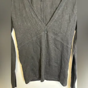 Free People Thick Cotton Blend Fitted Long Sleeve Lg thumbnail 7