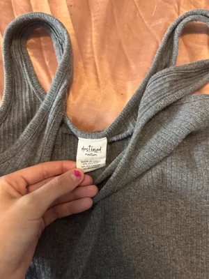 Tillys ribbed scoop neck cropped tank thumbnail 3