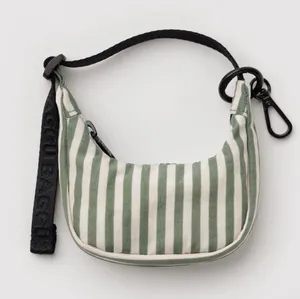 BAGGU CRESCENT BAG CHARM SAGE STRIPE thumbnail 1