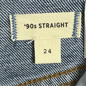 Madewell 90s Straight Leg Jeans‎ High Rise Button Fly Blue Denim Size 24 thumbnail 9
