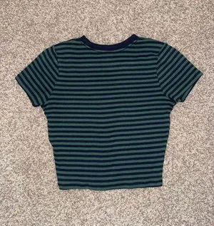 Hollister baby tee green and blue thumbnail 2