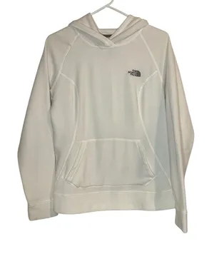 The North Face White Fleece Hoodie Women's‎ Size Medium Gorpcore Outdoors thumbnail 1