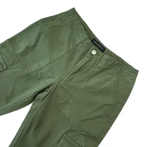 Aeropostale Womens Low Rise Flare Utility Cargo Pants Olive Green Size S thumbnail 1