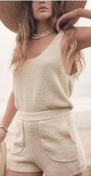 Free People Beach Knit Romper thumbnail 1