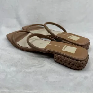 Dolce Vita Paily Cafe Tan‎ Braided Block Heel Square Toe Slide Sandals Est 11 thumbnail 6