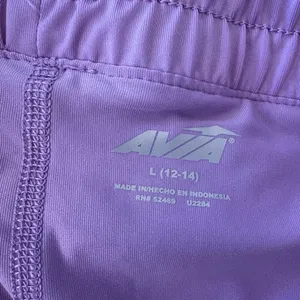 Avia Womens Running Shorts with Bike Liner Clover Large Lavender thumbnail 3