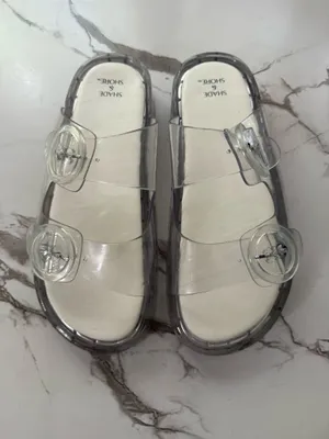 Shade & Shore Women’s Clear Jelly Double Buckle Slide Sandals – Waterproof Beach Pool Slides thumbnail 3