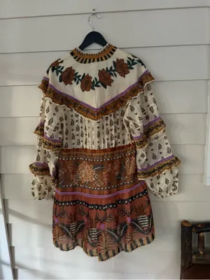 NWT Farm Rio Ainika Floral Ruffled Mini Dress thumbnail 8