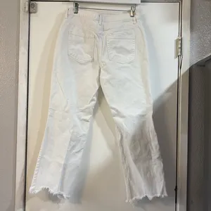 Free People | We The Free Maggie Mid Rise Distressed Straight Jeans White 28 thumbnail 11