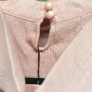 Nancy Pink Dust Sparkle Sweater Size Extra Large Bow‎ NEW thumbnail 9