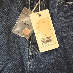 $115 Nwt Lichi High Rise Slit Side Western Flare Jeans, 28 thumbnail 5