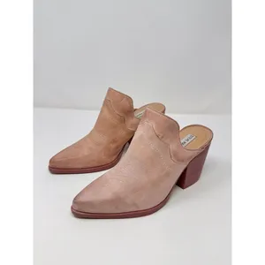 Steve Madden Cando C Heels Brown Leather Western Mules Pointed Sandals US 9 M thumbnail 4