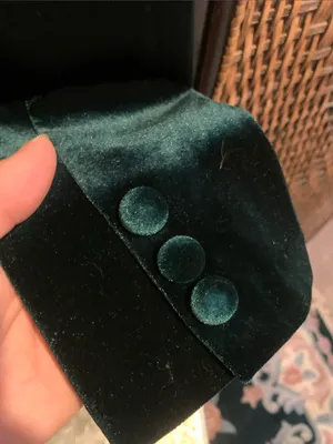 Tahari Dark Green Velvet Blazer Size M thumbnail 6