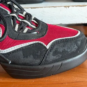 Leos Meg Wave Red Black Split Sole Dance Sneakers Jazz Hip Hop‎ Shoes Womens 8 thumbnail 5