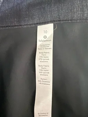 Lululemon Here to There Pants Size 10 Black Pull On Stretch 28” Inseam thumbnail 7