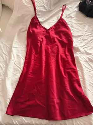 Rya Collection red satin slip , size S thumbnail 1