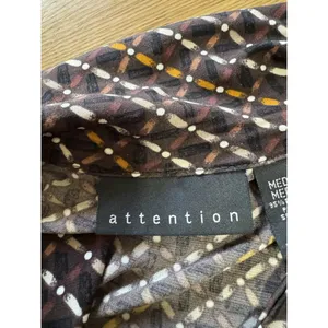 Attention Size Medium Wrap Dress‎ Polyester Blend Stretch Office Business Casual thumbnail 3