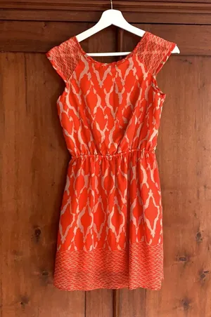 Orange Print Dress thumbnail 2