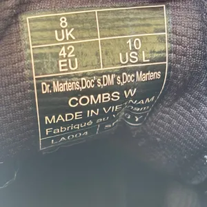 Dr. Martens Combs W Canvas‎ Utility Boots Beige Parchment Womens 10 26911292 thumbnail 7