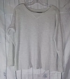American Eagle Light Gray Cozy Minimalist Pullover Sweater thumbnail 1