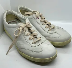 Ecco White Leather Lace Up Sneakers 41 thumbnail 1