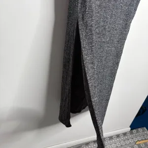 NWT Aritzia Babaton Rico Skirt Marled Gray Long Side Slits‎ Medium Minimalist thumbnail 4