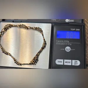 Sterling Silver Mystic GPTopaz Tennis Bracelet 925 Gold Vermeil Heart Link 8.85g thumbnail 9