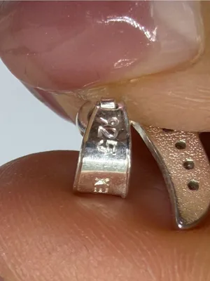 925 Sterling Silver CZ Initial “T” Coin Pendant – New Never Worn thumbnail 4