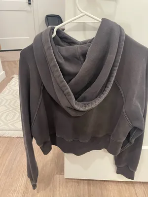 Abercrombie Cropped Hoodie Grey thumbnail 3