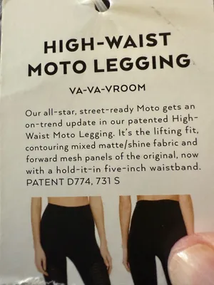 Alo Yoga High-Waist Moto Legging Pin-tucked Panel Purple Dusk Leggings NWT Small thumbnail 6