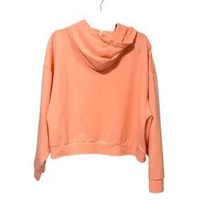 Puma‎ Womens XL Peach Apricot Cropped Hoodie Long Sleeve Pullover 846115-26 thumbnail 2