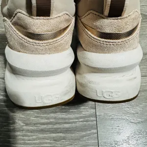 UGG LA Hills Women Beige Pink Suede Mesh Platform‎ Sneakers Size 6 Metallic thumbnail 7