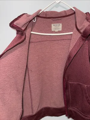 Burton Men's Full-Zip Hoodie in Burgundy thumbnail 5