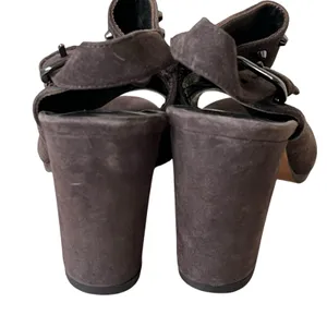 Stuart Weitzman Commodore Bootie 6 Brown‎ Leather Suede Studded Shoes Chic Edgy thumbnail 9