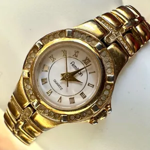 Armitron gold tone rhinestone Watch Gold thumbnail 6