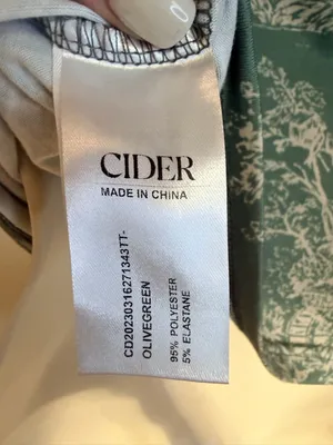 Cider Sage Green Toile Square-Neck Crop Top thumbnail 8