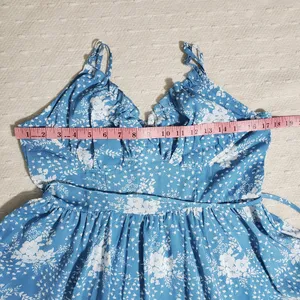 Simplee Women's Ruffle Hem Belted Floral Cami Dress.‎ Size: L thumbnail 6