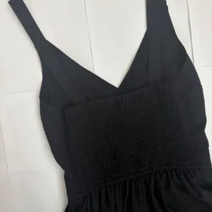Abercrombie & Fitch Black Cropped Jumpsuit with Waist Tie thumbnail 2