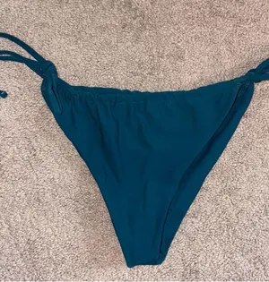 Teal Tie-Side Bikini Bottom - Women Swim Size: M thumbnail 1