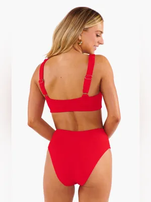 Show Me Your Mumu Sail Bikini Bottoms size XL Red Hot Tamale Scrunch NWOT thumbnail 2
