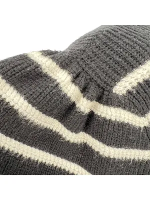 Bagatelle Striped Cardigan Sweater Preppy French Girl Black Ivory Size Large thumbnail 5