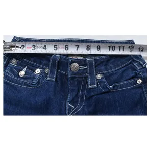 True Religion Julie Skinny Jeans Dark Wash Studded Pockets Low Rise Womens 25x33 thumbnail 8
