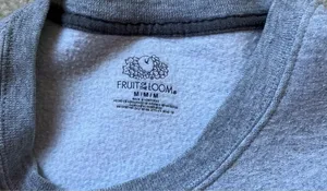 Cheetah Print Bow Sweatshirt Gray Size M thumbnail 2