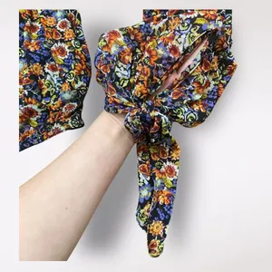 Free‎ People All Dolled Up Floral Mesh Cropped Long Sleeve Womens M Boho thumbnail 8