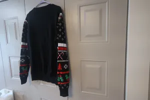 Primark deadpool ugly Christmas sweater in black, red and white size medium. thumbnail 9