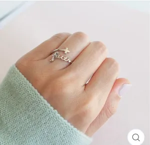 Always Blessed silver faith ring thumbnail 3
